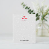 Carte de vœux de Noël moderne Hohoho (Debout devant)