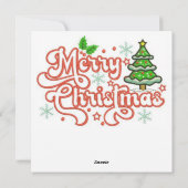 Carte de voeux de Noël Moose (Dos)