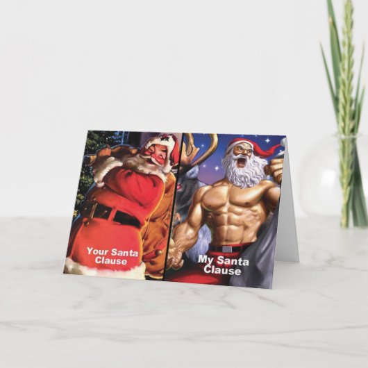 Carte de voeux de Noël - Motivation de gym (Devant)