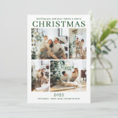 Carte de vœux de Noël multi-photos (Debout devant)