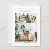 Carte de vœux de Noël multi-photos (Dos)