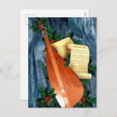 Carte de vœux de Noël musicale (Devant / Derrière)