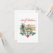 Carte de voeux de Noël n° 24 (Devant/Arrière en situation)