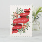 Carte de vœux de Noël nautique (Debout devant)