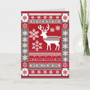 carte de voeux de Noël nordique