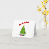 CARTE DE VOEUX DE NOËL/NOUVEL AN AUX VOISINS (Fleur jaune)