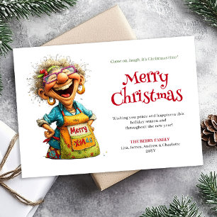 Carte de vœux de Noël numérique modifiable 'Laughi