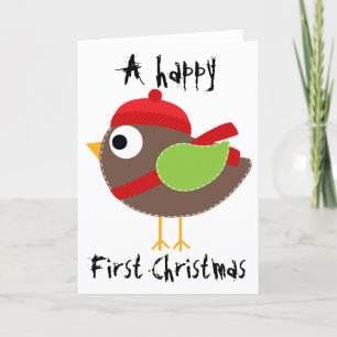 Carte de vœux de Noël - Oiseau des Fêtes