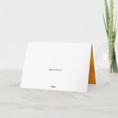 Carte de voeux de Noël Orange (Dos)