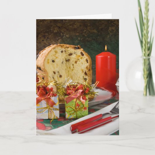 Carte de voeux de Noël Panettone (Devant)