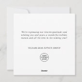 Carte de vœux de Noël papillon monarque entreprise (Dos)