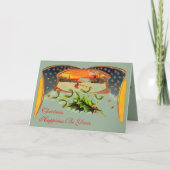 Carte de voeux de Noël patriotique WWI (Devant)