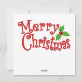 Carte de voeux de Noël Penguin (Dos)