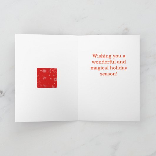 Carte de voeux de Noël Penguin (Intérieur)