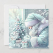 Carte de voeux de Noël Père Noël (Devant)