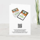 Carte de voeux de Noël Père Noël 2024 suspecte (Dos)