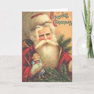 Carte de voeux de Noël Père Noël de Victoria