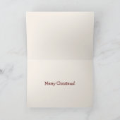 Carte de voeux de Noël Père Noël et Horse (Intérieur)