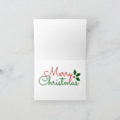 Carte de voeux de Noël père Noël Flying Biplane (Intérieur)