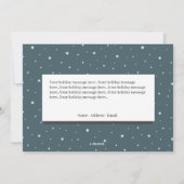 Carte de vœux de Noël personnalisable et mignonne (Dos)