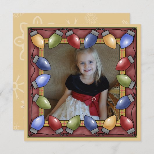 Carte de voeux de Noël personnalisée (Devant / Derrière)