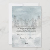 Carte de voeux de Noël personnalisée (Dos)