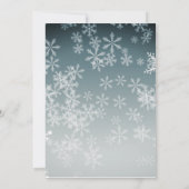 Carte de voeux de Noël personnalisée pour flocon d (Dos)