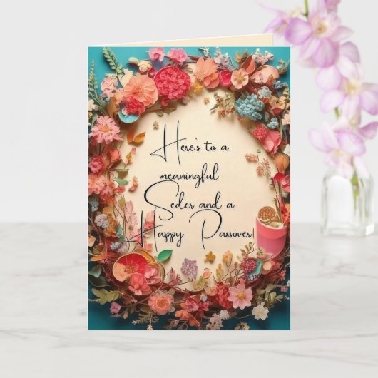 Carte de voeux de Noël Pesach (Orchidée)