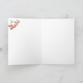 Carte de vœux de Noël photo (Intérieur)