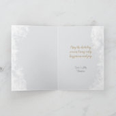 Carte de voeux de Noël photo congelée Flocon de ne (Intérieur)