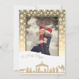 Carte de vœux de Noël photo de la Nativité