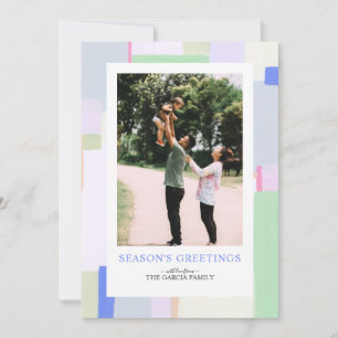 Carte de vœux de Noël photo de vacances d'art colo