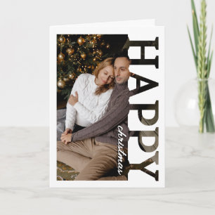 Carte de vœux de Noël photo Joyeuses Fêtes   Moder