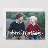 Carte de vœux de Noël photo la plus joyeuse dessin (Devant)