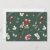 Carte de vœux de Noël photo minimale moderne (Dos)