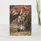 Carte de voeux de Noël photo moderne (Devant)