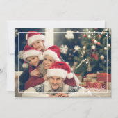 Carte de vœux de Noël photo moderne pour la saison (Devant)