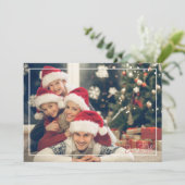 Carte de vœux de Noël photo moderne pour la saison (Debout devant)