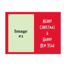 carte de vœux de Noël photo vacances