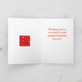 Carte de vœux de Noël Pingouin (Intérieur)