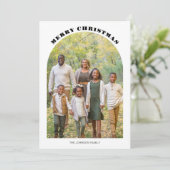 Carte de vœux de Noël plat photo d'arche (Debout devant)