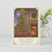 Carte de vœux de Noël plate (Debout devant)