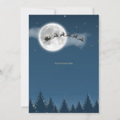 Carte de vœux de Noël pleine lune (Dos)