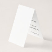 Carte de voeux de Noël pliable personnalisable (Back)