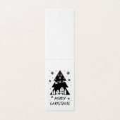 Carte de voeux de Noël pliable personnalisable (Outside Unfolded)