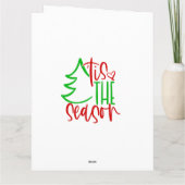 Carte de voeux de Noël pliée (Dos)