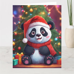 Carte de voeux de Noël pliée