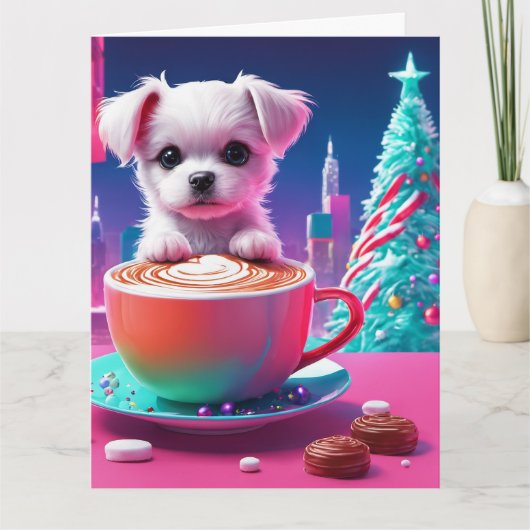 Carte de voeux de Noël pliée (Devant)