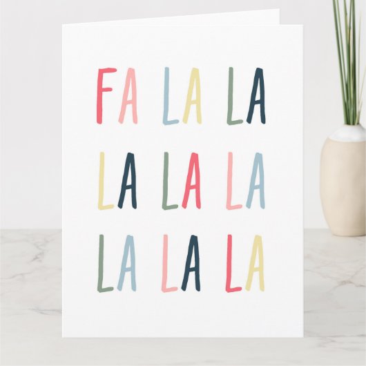 Carte de voeux de Noël pliée (Devant)