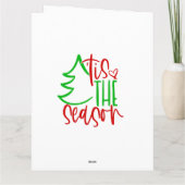 Carte de voeux de Noël pliée (Dos)